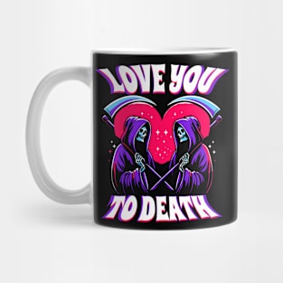 Love you to Death Grim Reaper Couple Mug